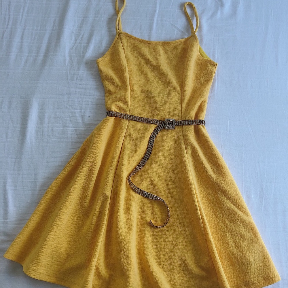 Summer yellow dress